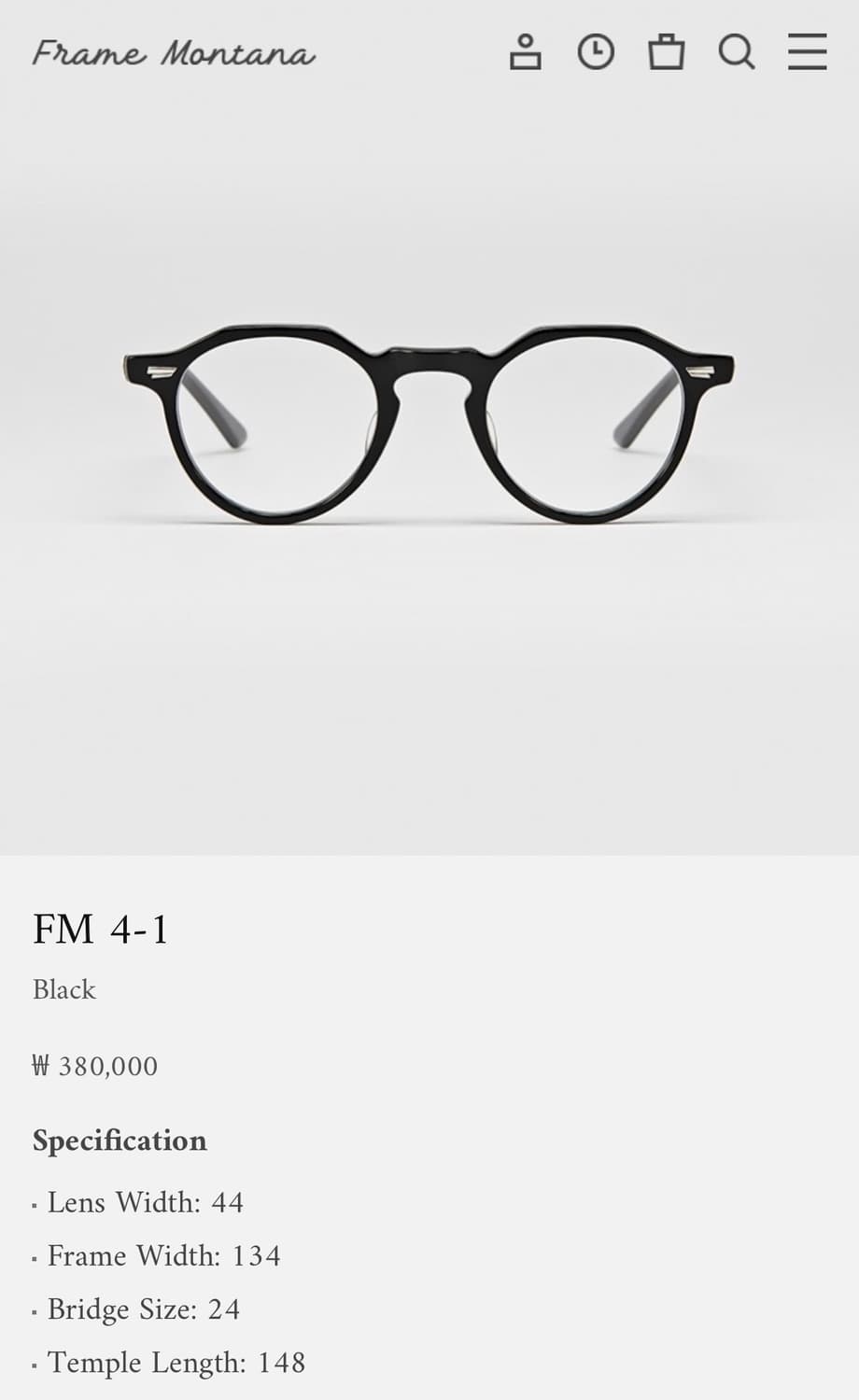 프레임몬타나 FM4-1 안경테 상품이미지5