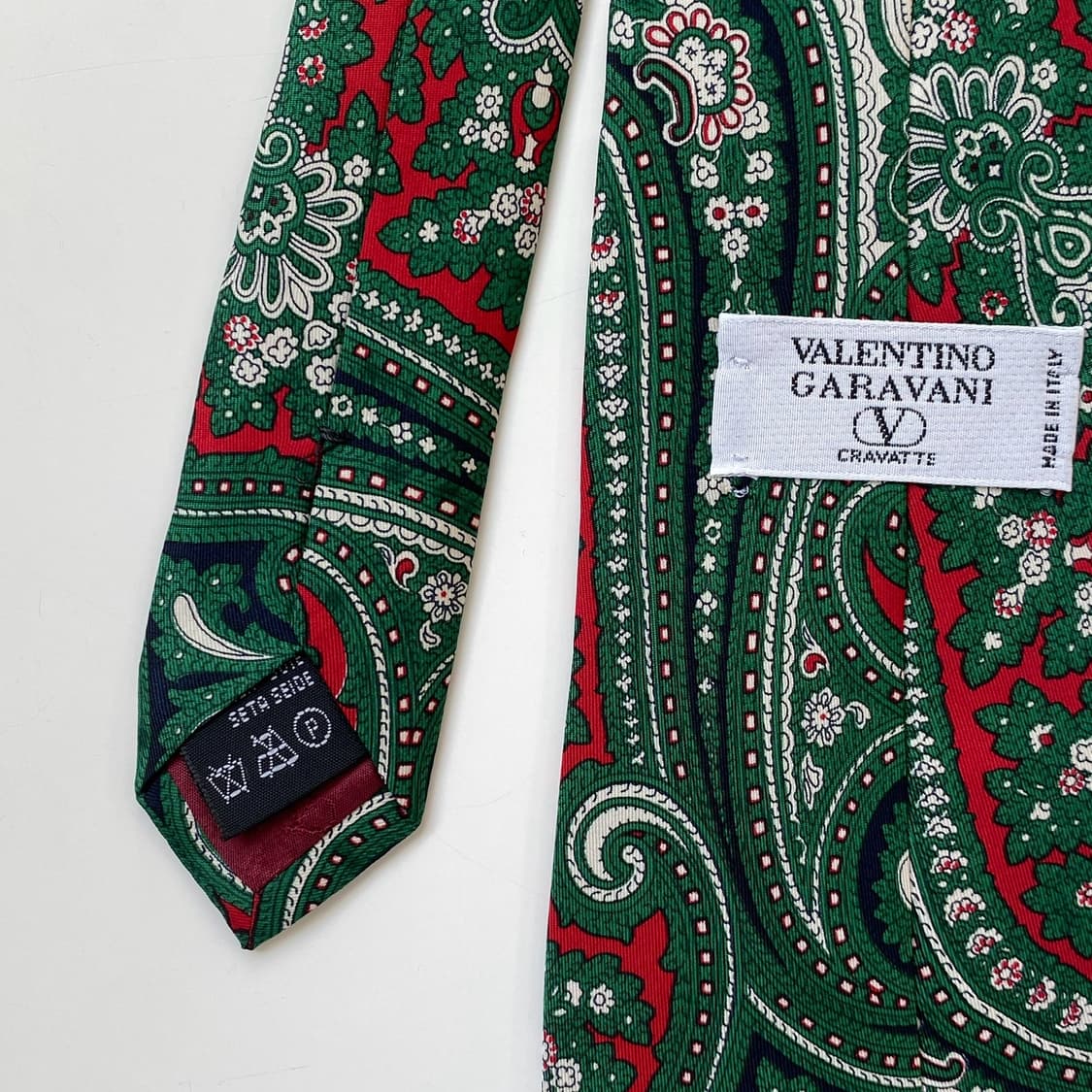 발렌티노(VALENTINO) 페이즐리 정품 명품 넥타이 상품이미지5