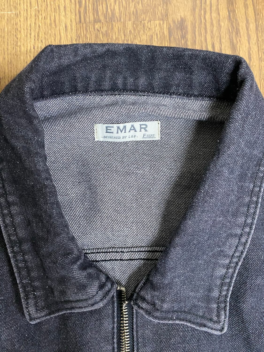 EMAR 블랙 데님 자켓 free 상품이미지2