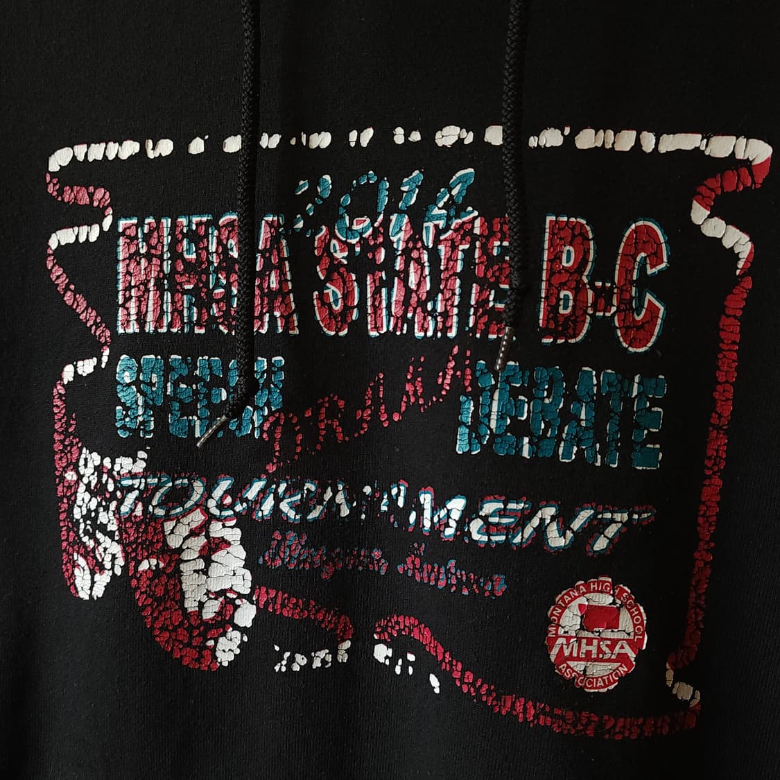 90s 러셀 후드 스웻셔츠 브로큰 로고 빈티지 레터링 스웻셔츠 M 상품이미지4