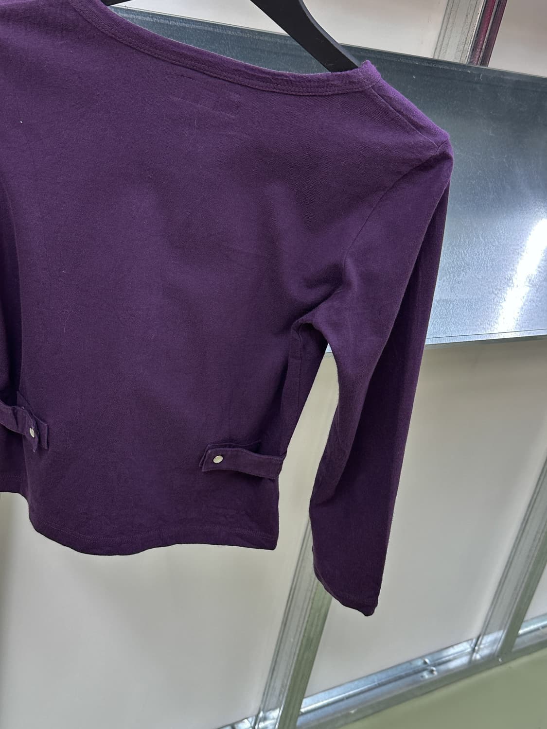 agnes B purple snap buttons cardigan 상품이미지6