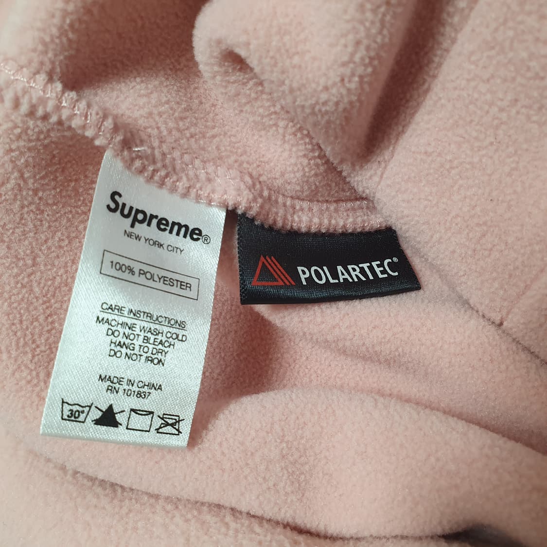 L 슈프림 폴라텍 해링턴 자켓 스몰박스 핑크 Supreme 상품이미지8