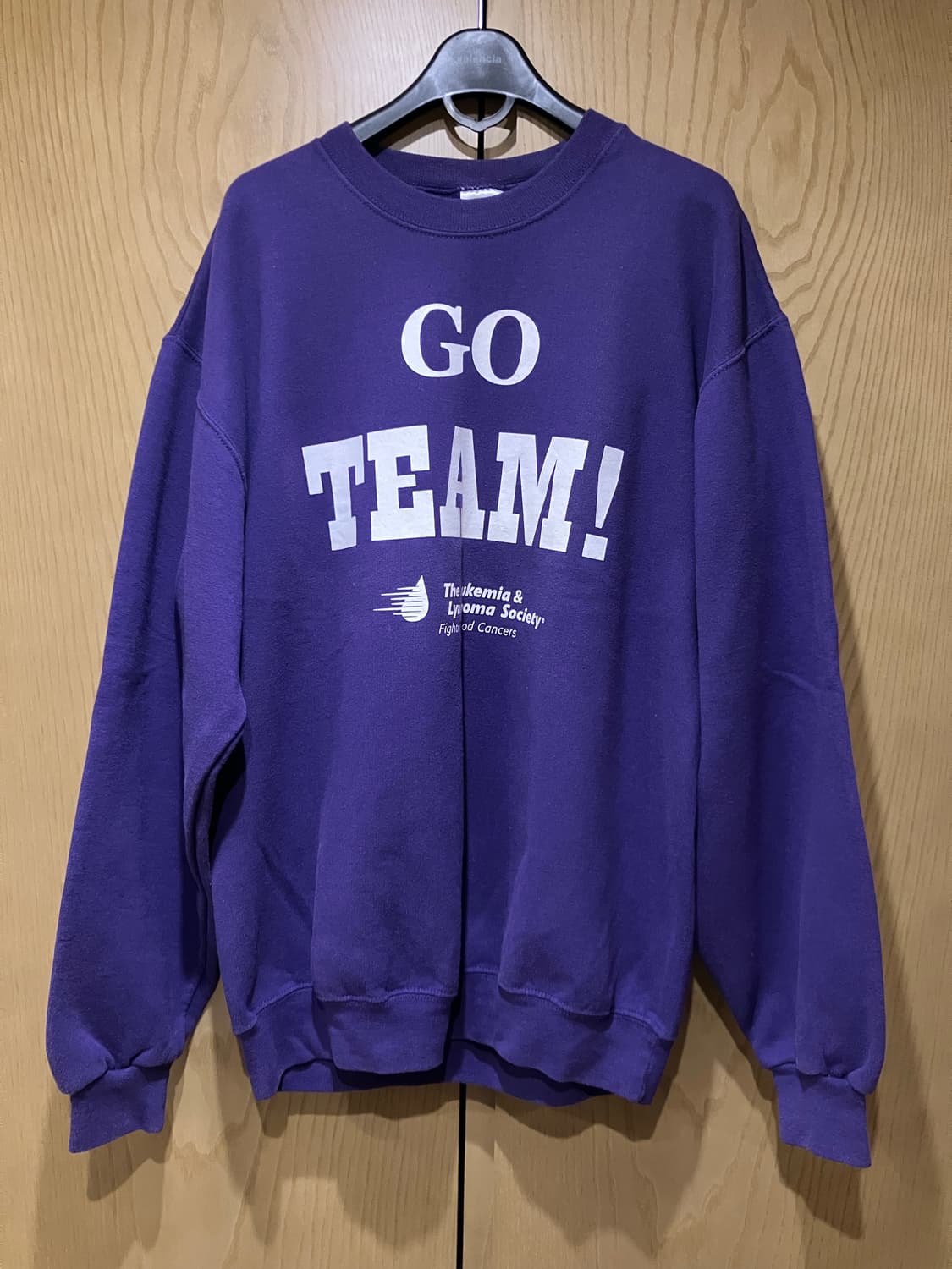 JERZEES 저지스 50/50 퍼플 스웻셔츠 빈티지 러셀 상품이미지1