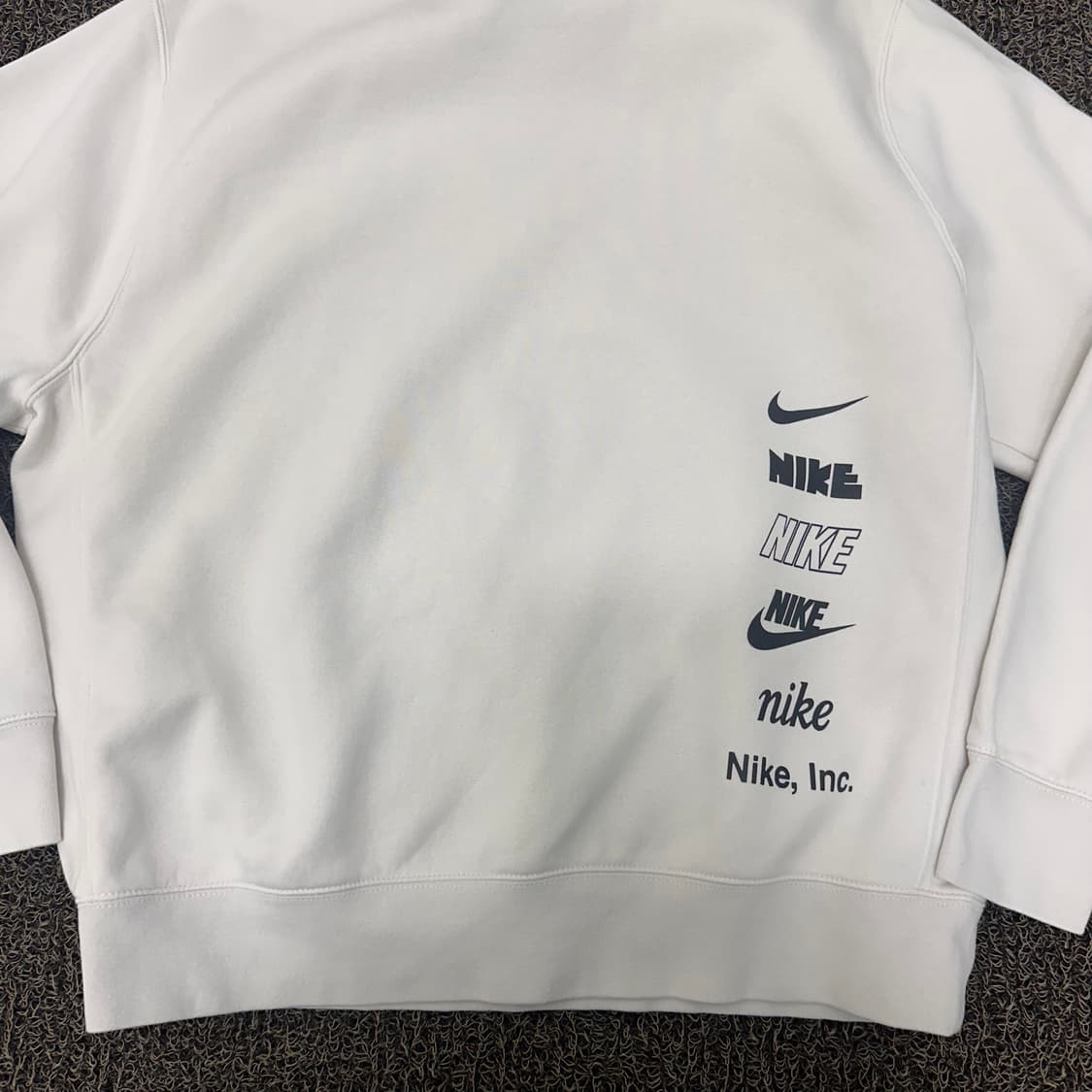 NIKE 나이키 기모 맨투맨 아이보리 2XL 상품이미지4