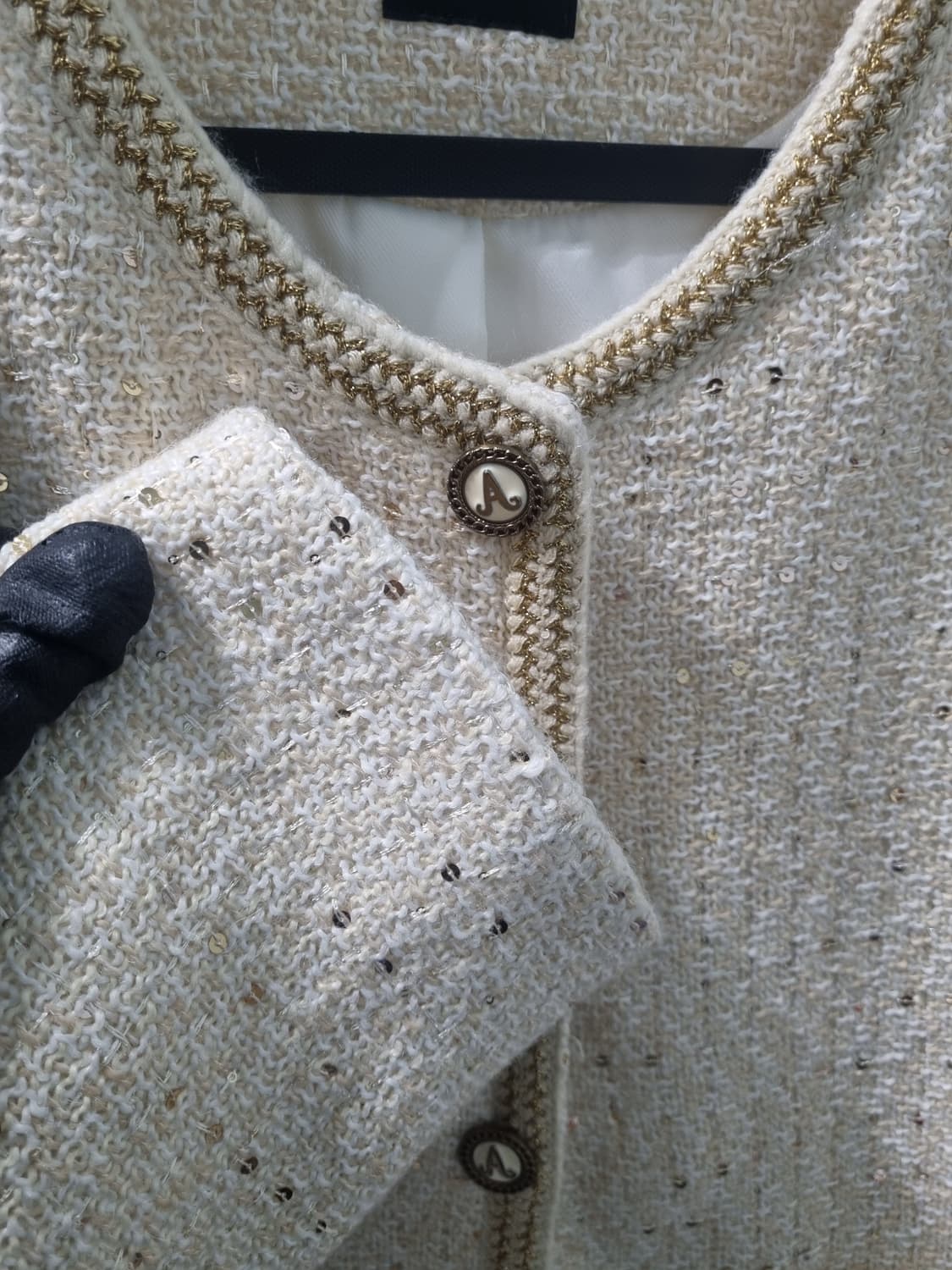 안나수이 트위드 자켓 아이보리 88 (여성105) 상품이미지3