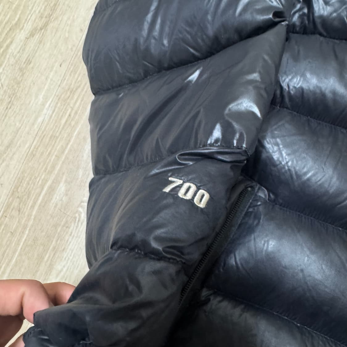 노스페이스 구스다운 700 후드 눕시 패딩 S/90 상품이미지5