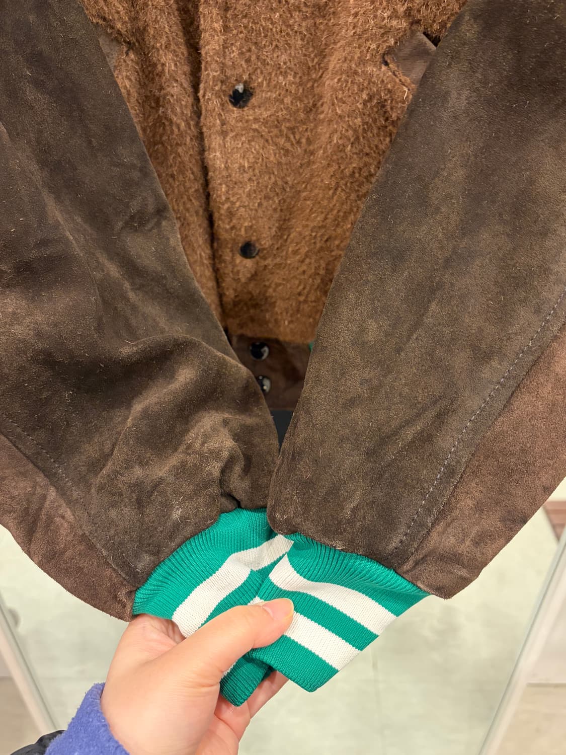 Vtg 빈티지 스웨이드 바시티 자켓 상품이미지3