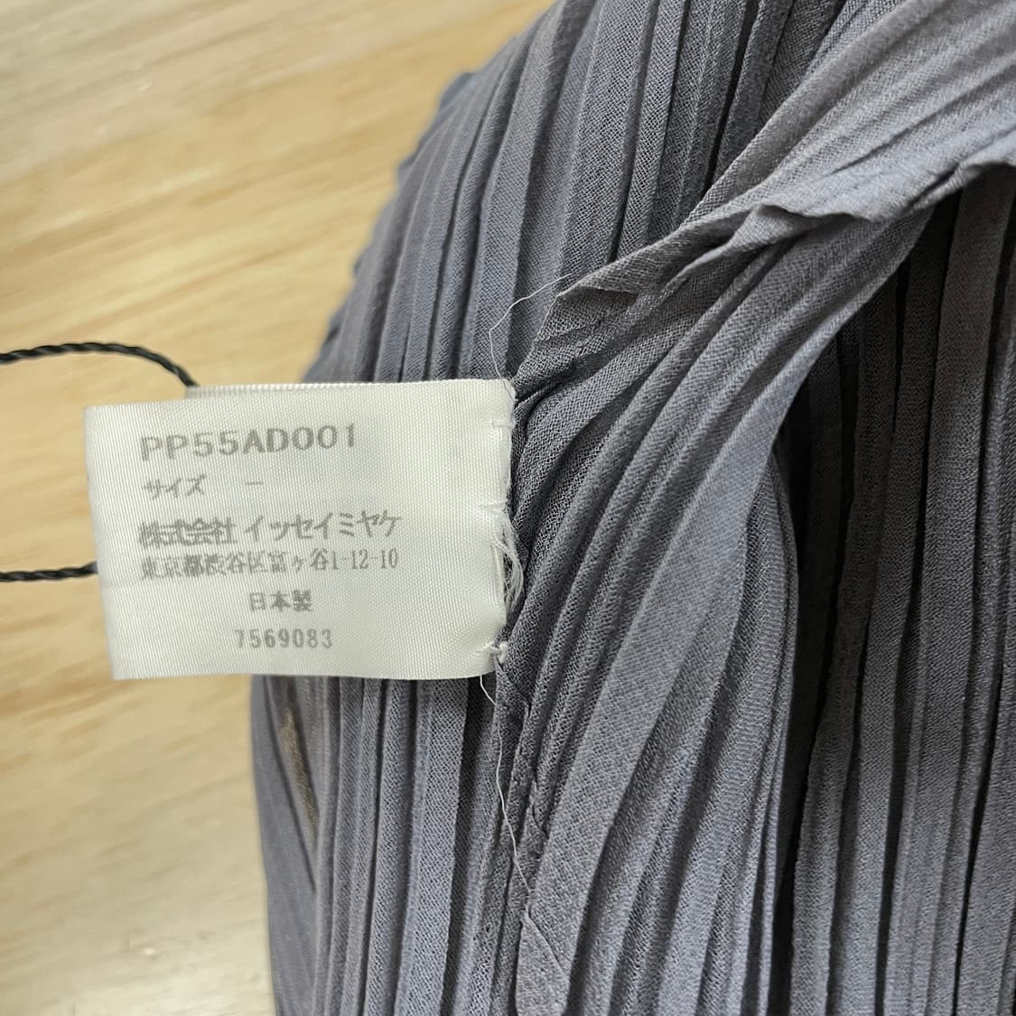 플리츠 플리즈 스카프 그레이 상품이미지5