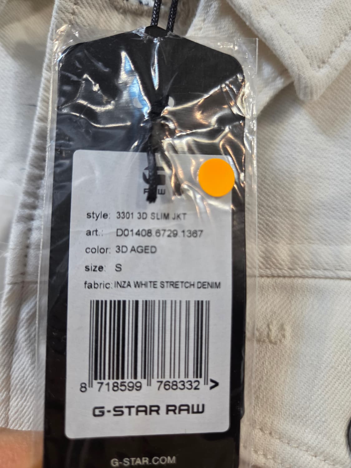 G-Star RAW 화이트 데님 자켓(S)남여공용 상품이미지10