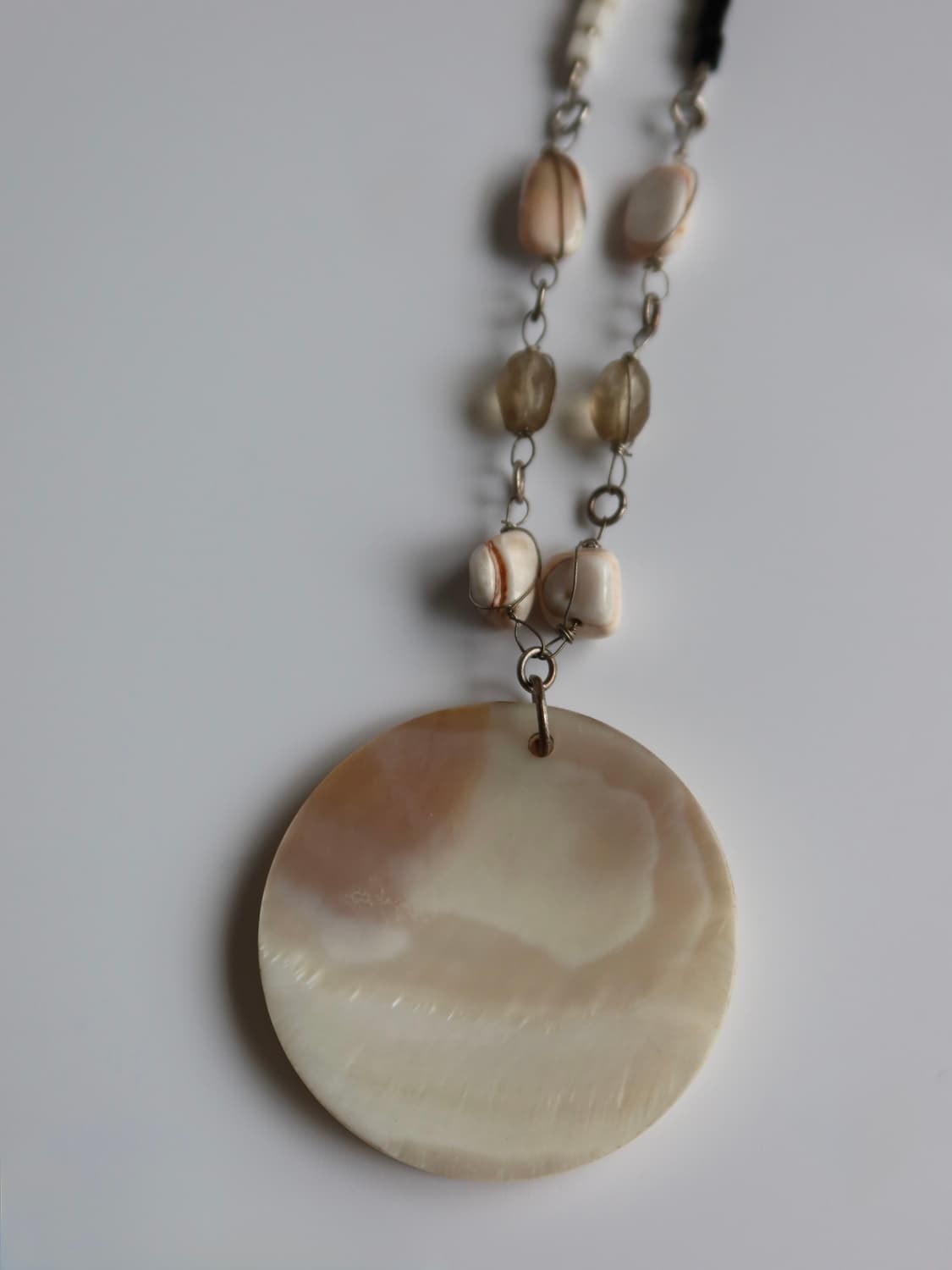 dual tone shell necklace 상품이미지5