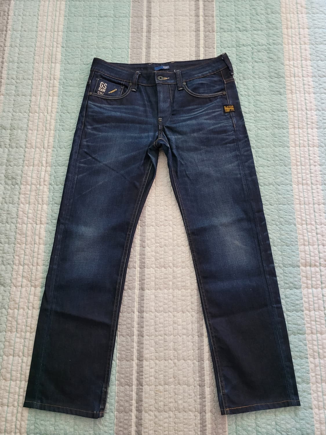 지스타로우 G star raw 어택로우스트레이트 진청워싱진 31사이즈 상품이미지1