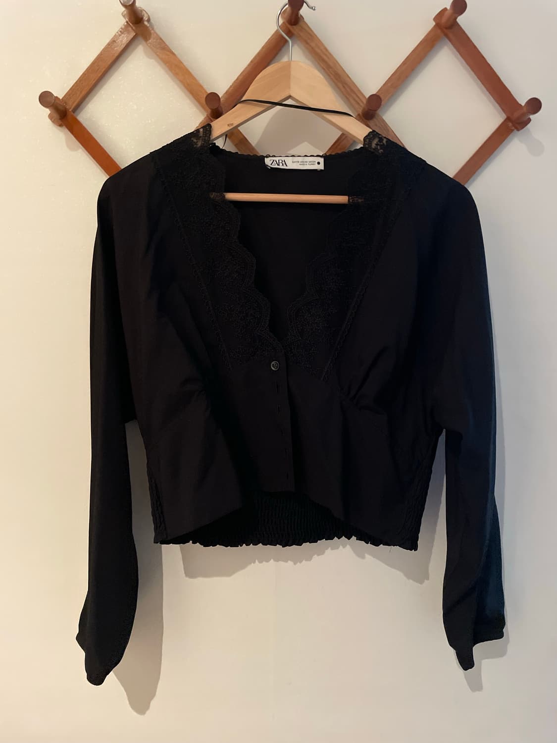 Zara French Lace Smoking Shirts 상품이미지1