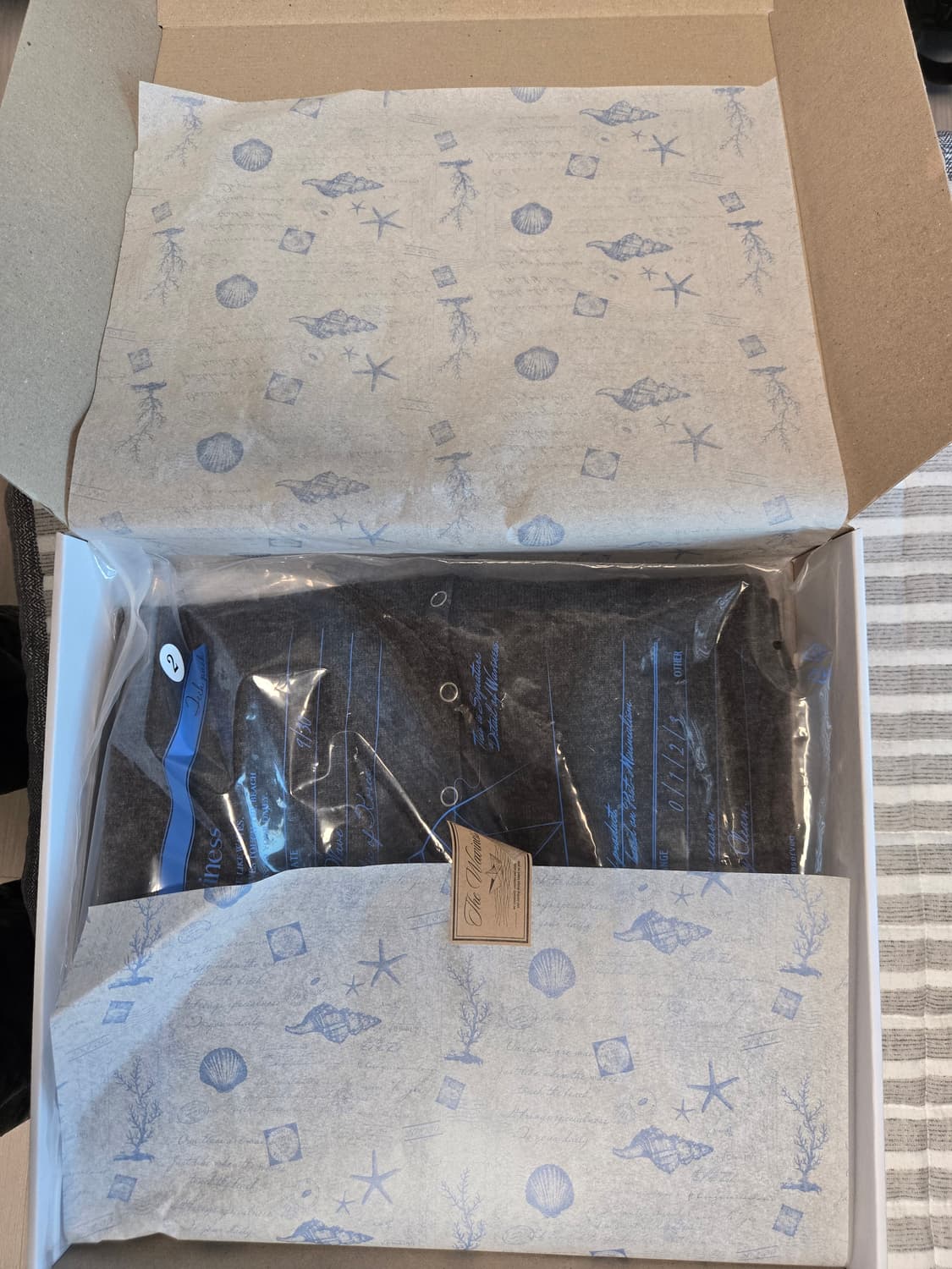 웨이브니스 로우 타이드 헨리넥 니트 브라운(2사이즈) 상품이미지3