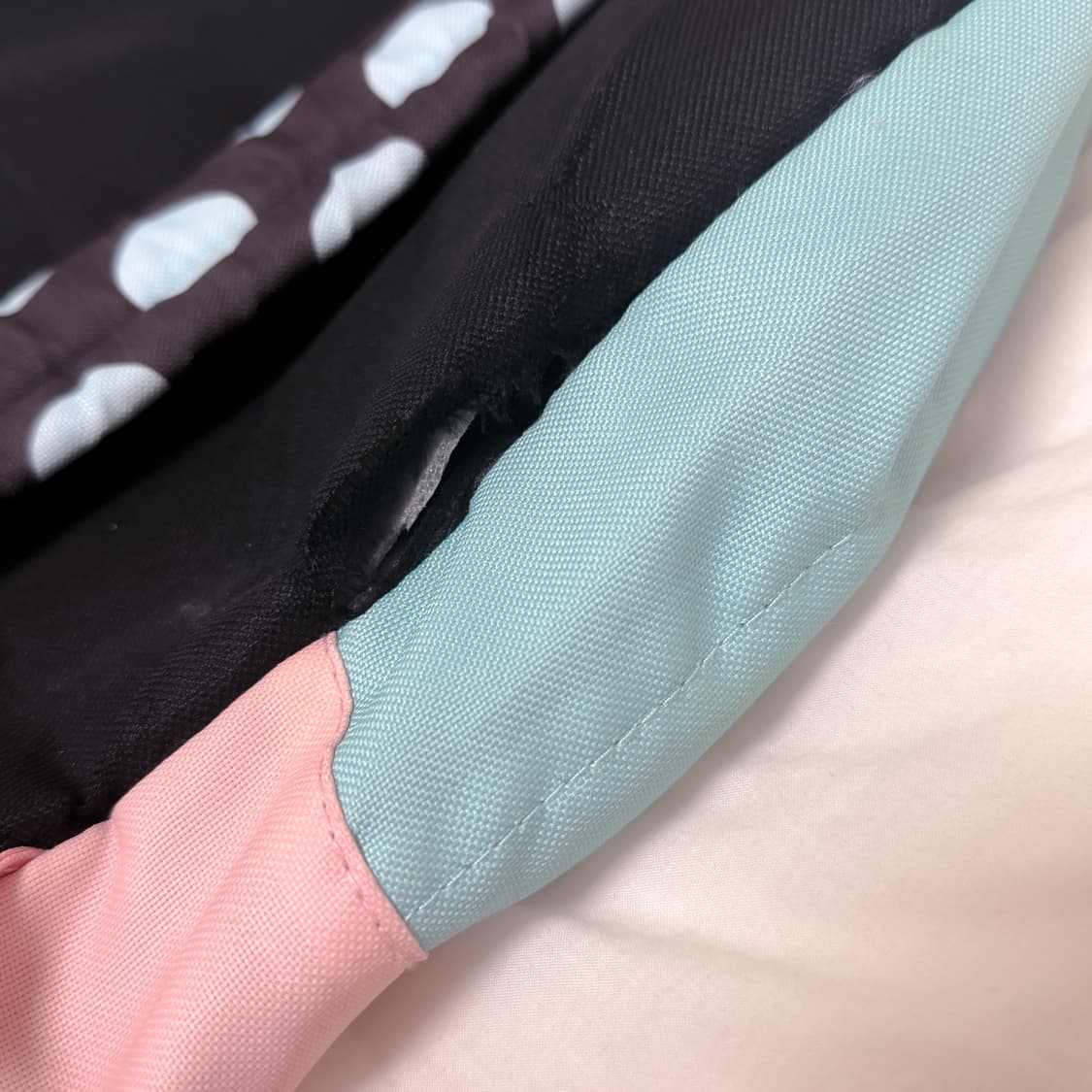 일본 빈티지 도트 스트라이프 솜사탕 백팩 상품이미지3