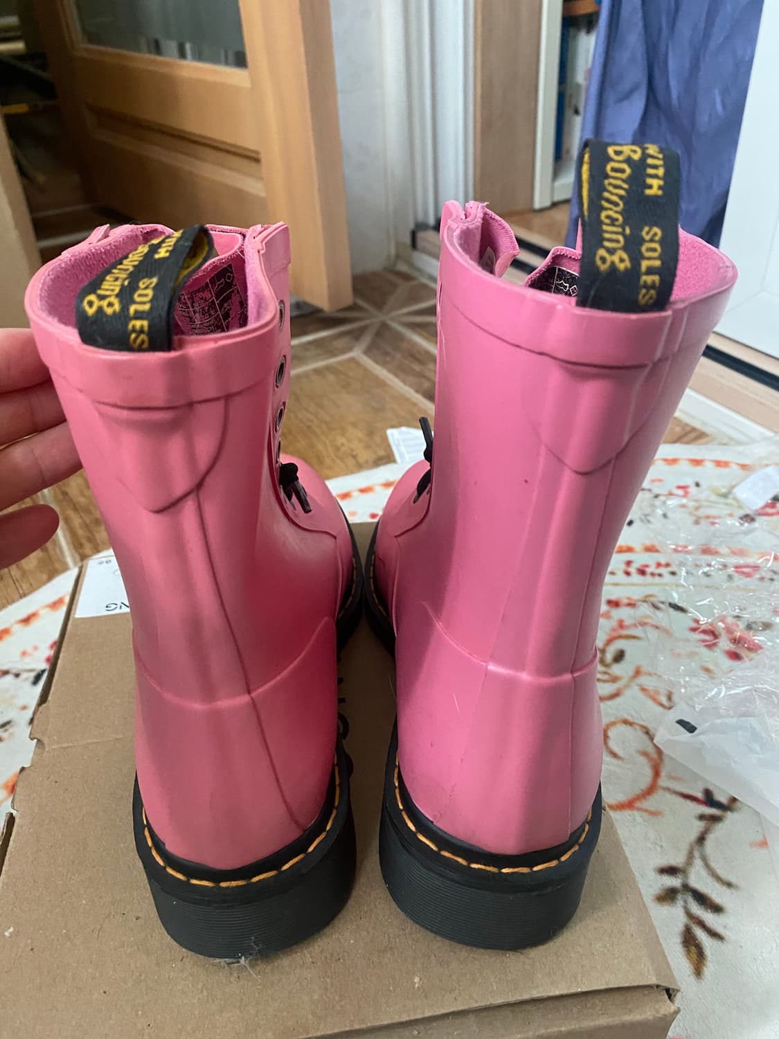 닥터마틴 핑크 레인부츠 상품이미지6