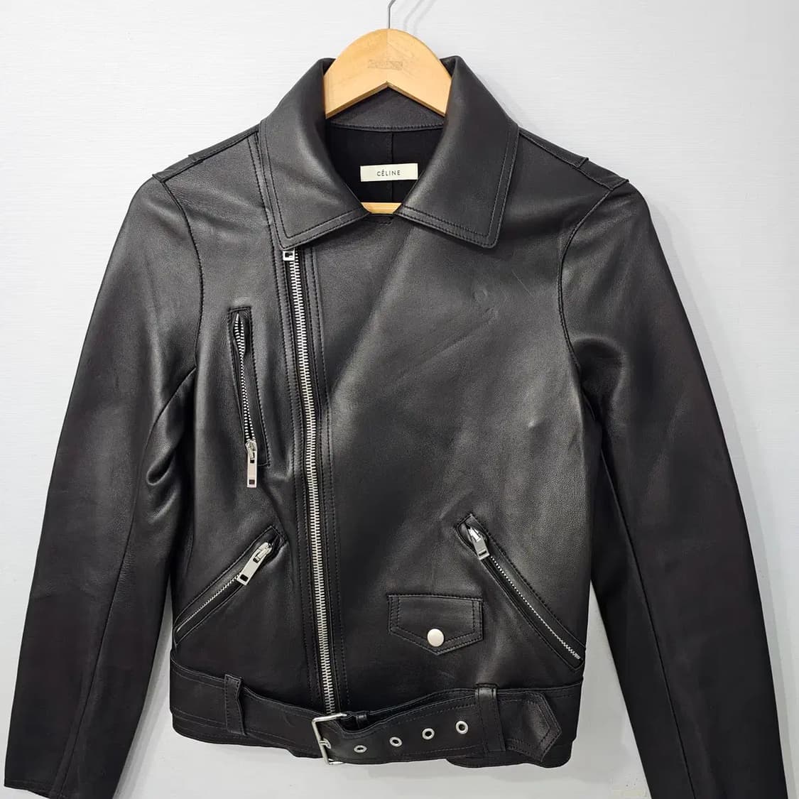 CELINE 셀린느 클래식 램스킨 바이커 자켓 55반 상품이미지3