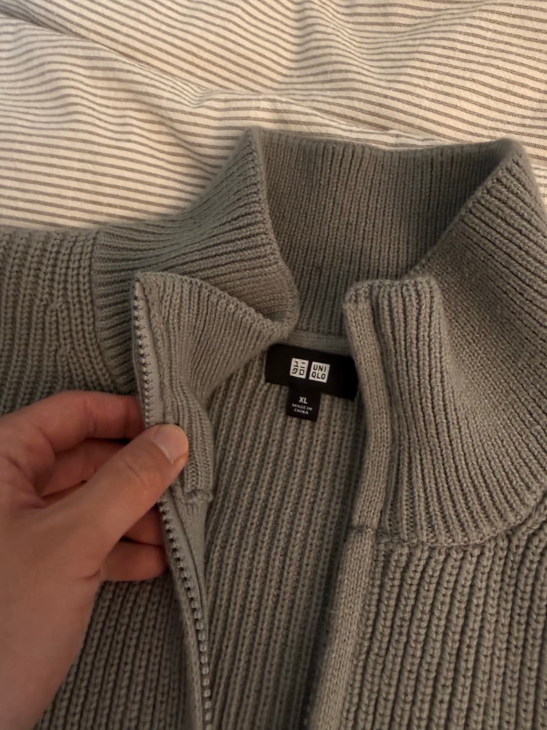 유니클로 니트집업 XL 상품이미지2