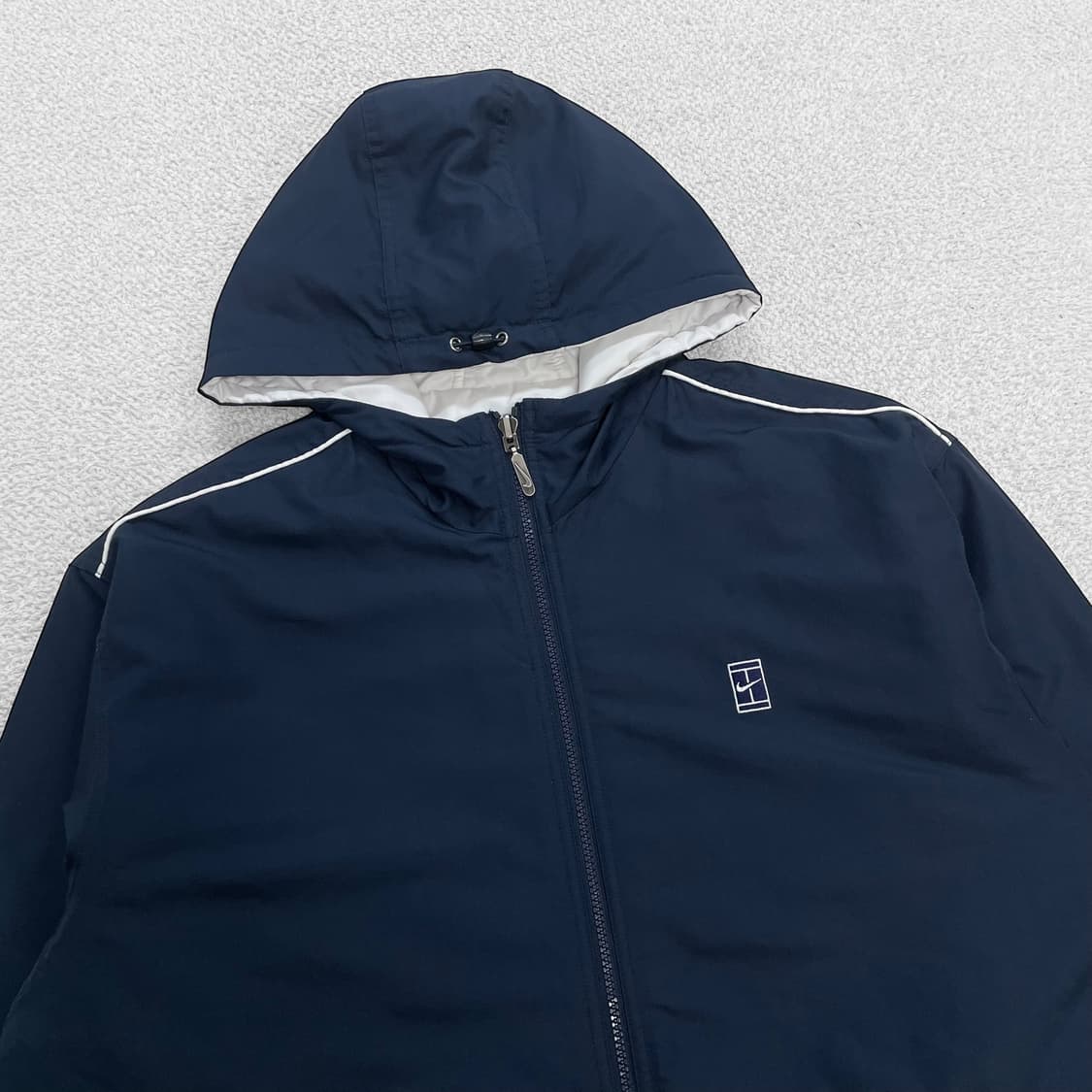 나이키 00s 올드스쿨 테니스 빅 로고 리버시블 후드 점퍼 상품이미지4