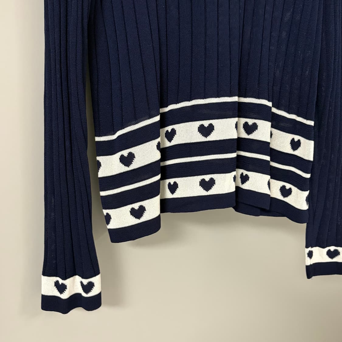 navy heart cardigan  상품이미지3