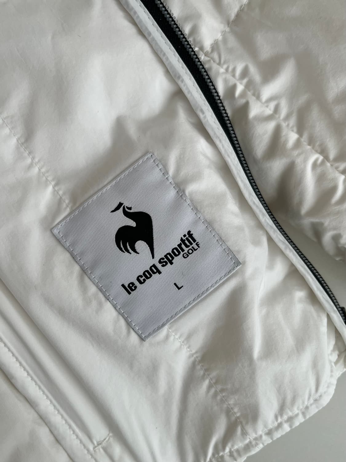 L) 르꼬끄 스포르티브 구스다운 경량패딩 화이트 상품이미지7