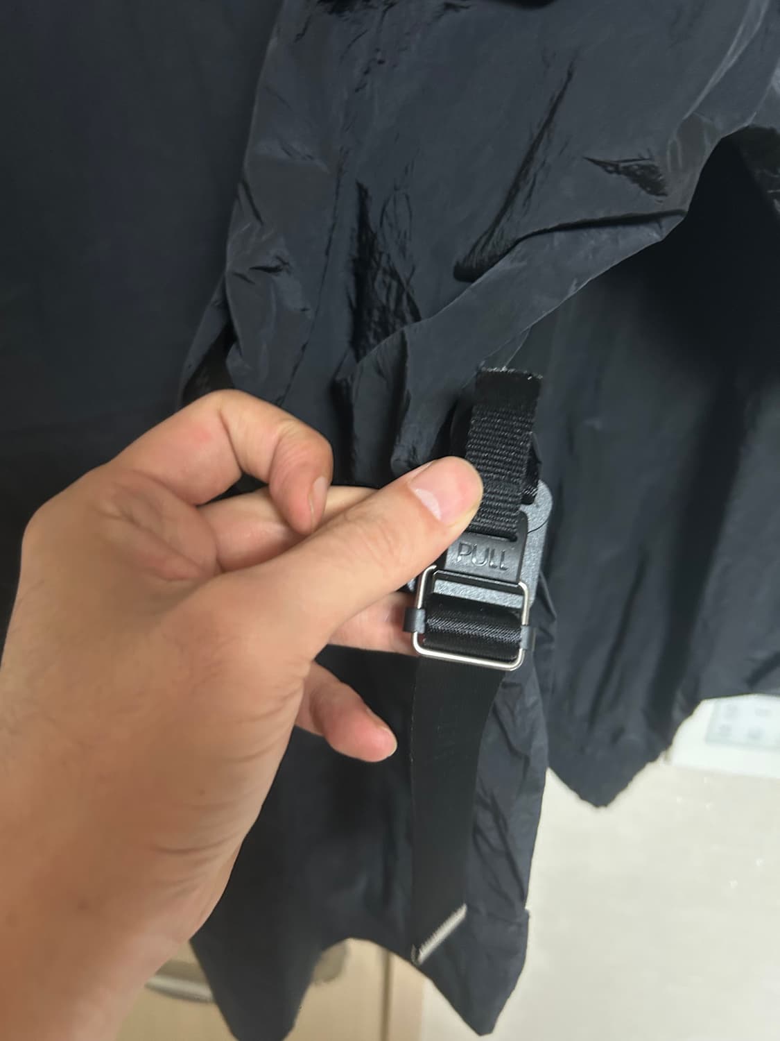 우영미 나일론 후드 아노락 블랙 상품이미지5