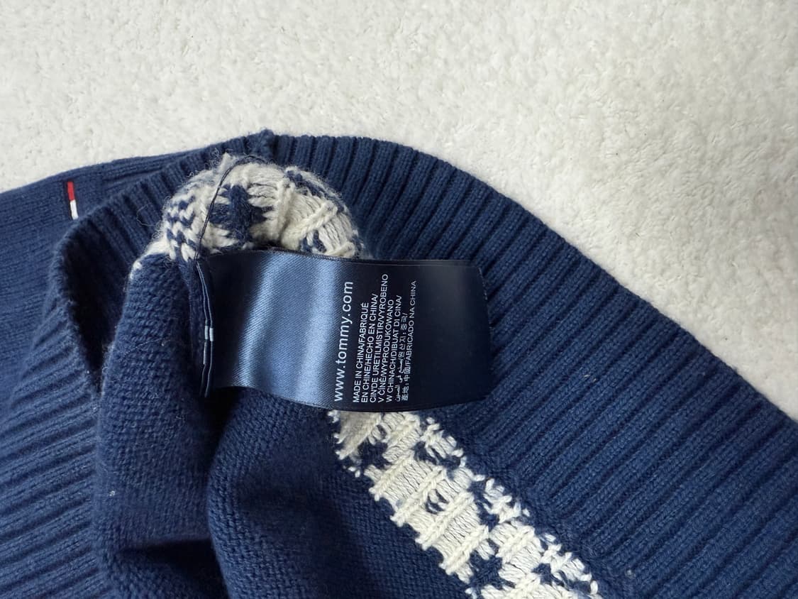 타미힐피거 패턴 니트 XL 상품이미지5