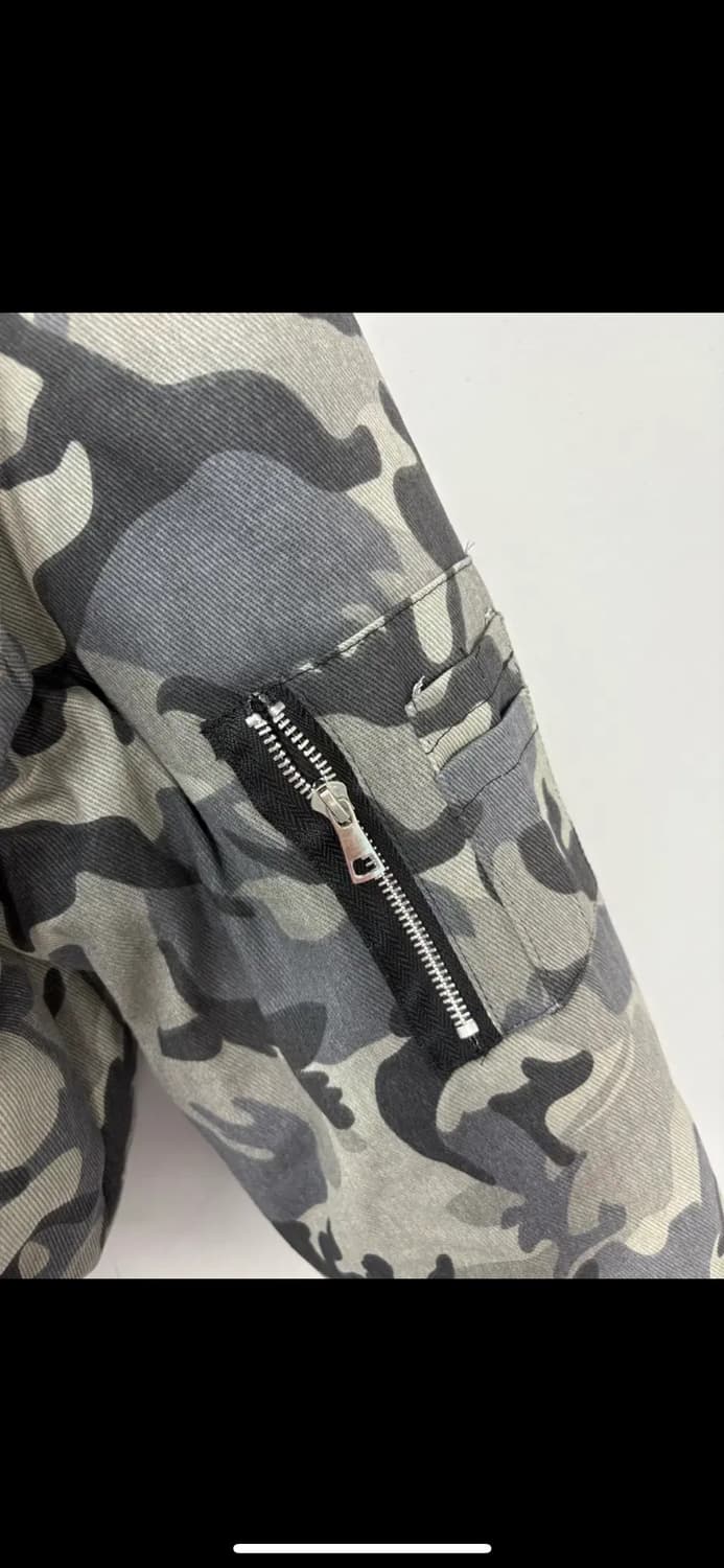 빈티지 카모 퍼 후드패딩 자켓 H1572 상품이미지4