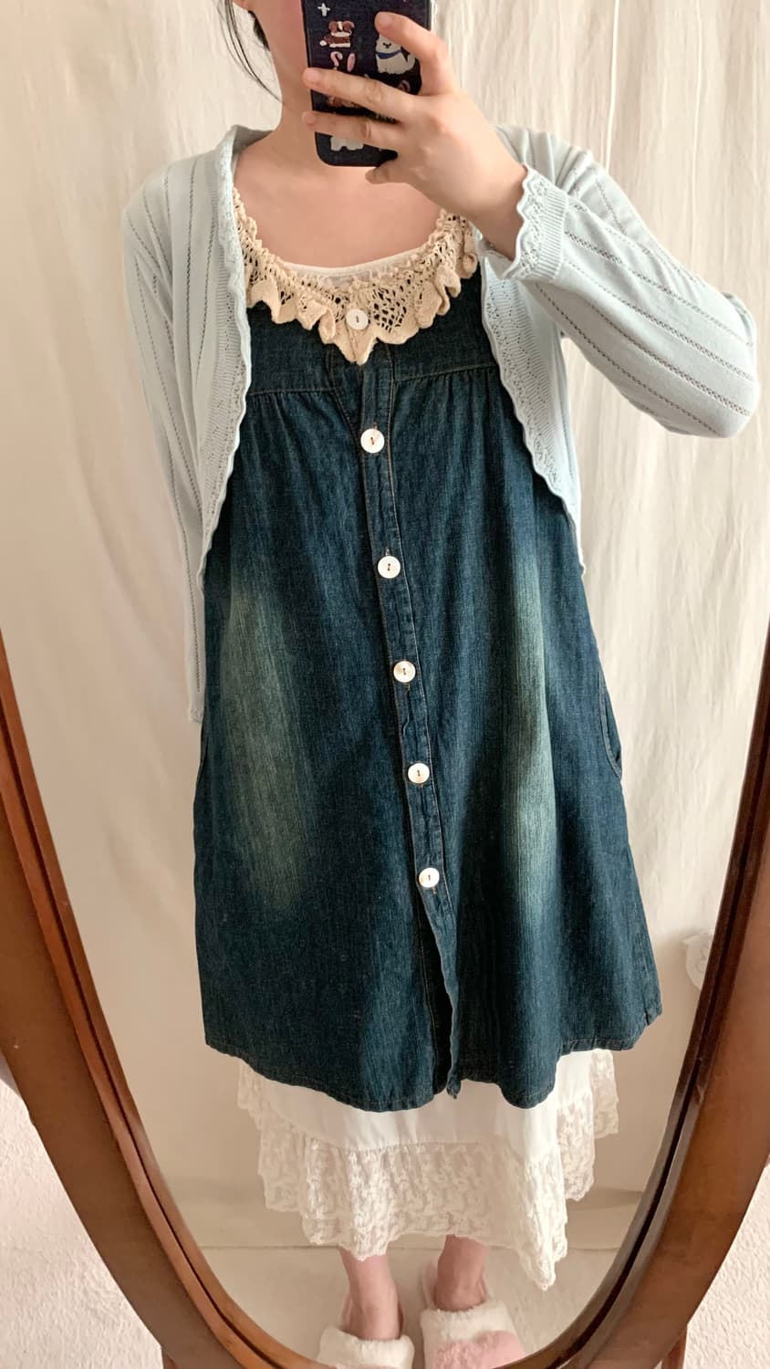 하늘 레이스 볼레로 상품이미지3