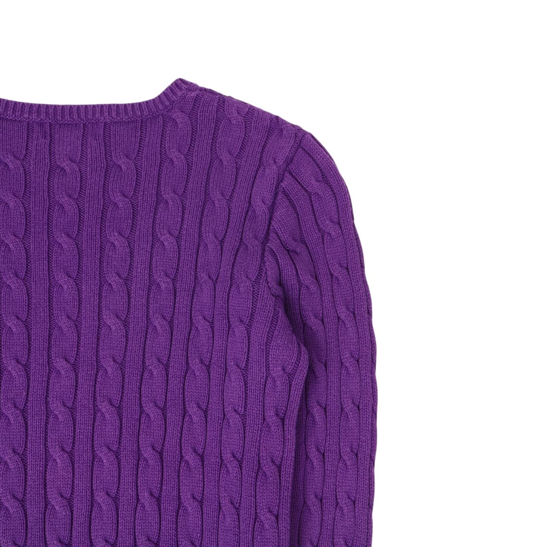 폴로 랄프로렌 퍼플 숄더버튼 케이블 니트 상품이미지6