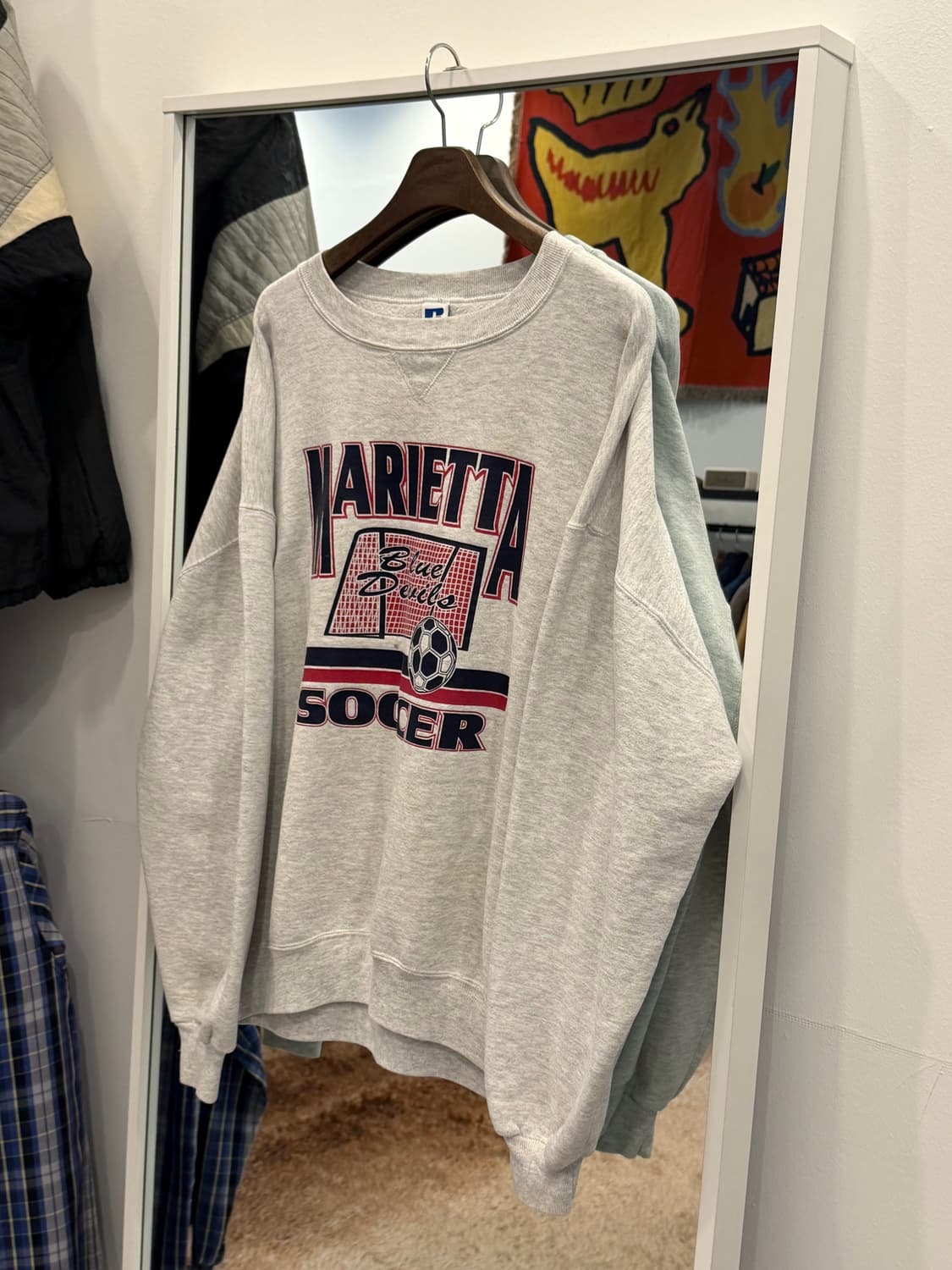 90s Russell 러셀 SOCCER 스웻셔츠 (made in USA) 상품이미지1