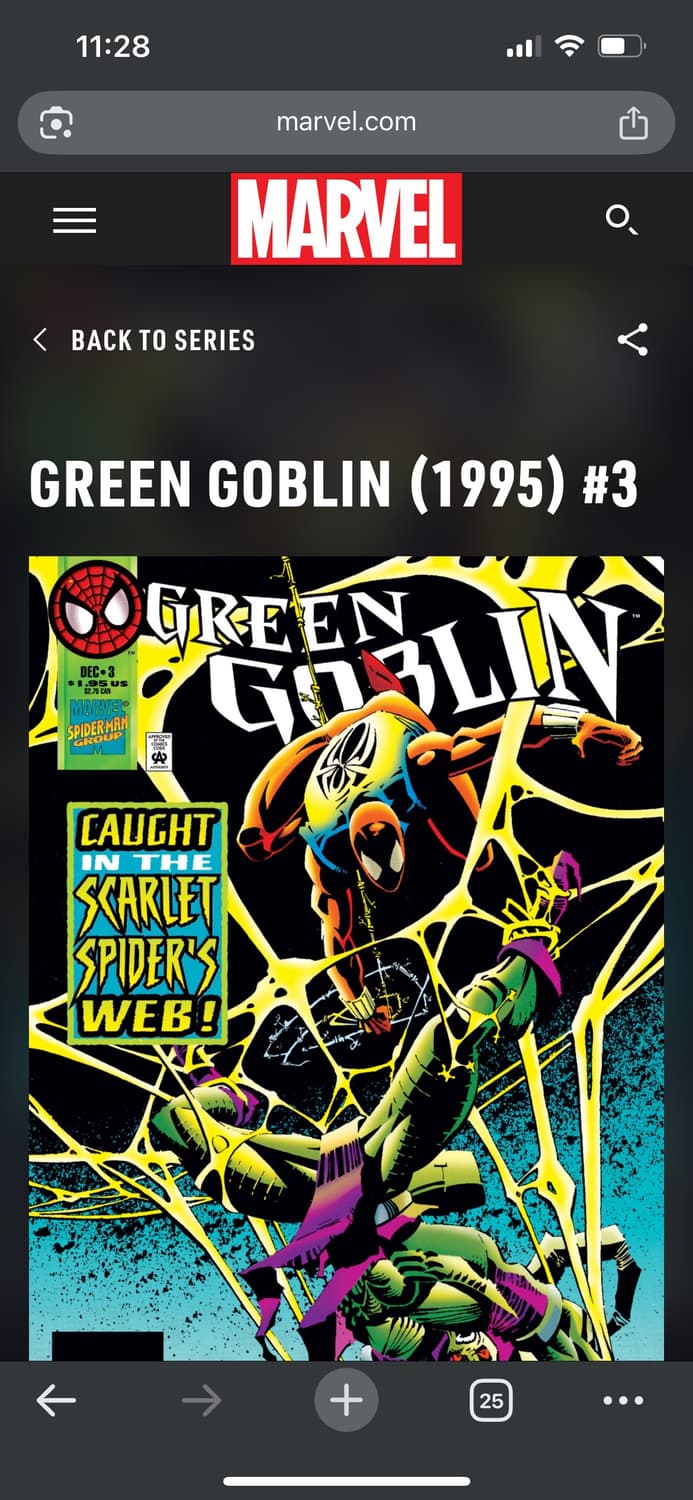 1995년 Green goblin 코믹북 상품이미지2