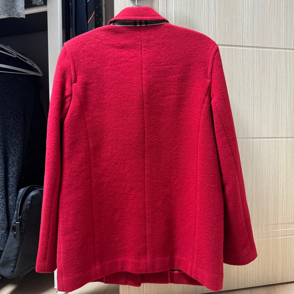 버버리 Burberry Blue label 38 레드 반코트 하프코트 상품이미지2