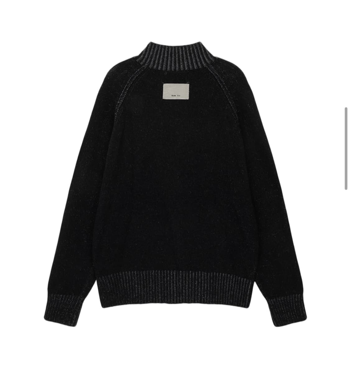 마뗑킴 투톤 믹스드 니트집업 상품이미지2