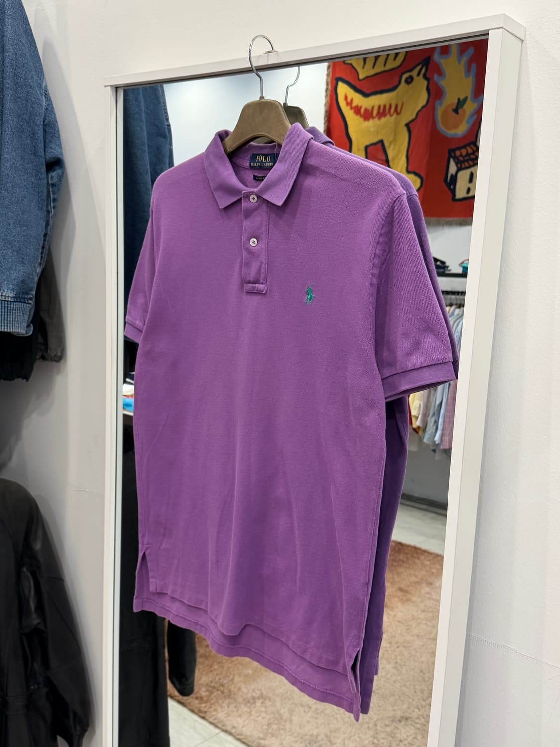 Polo RL 폴로 랄프로렌 pk 반팔 티셔츠 (Purple) 상품이미지1