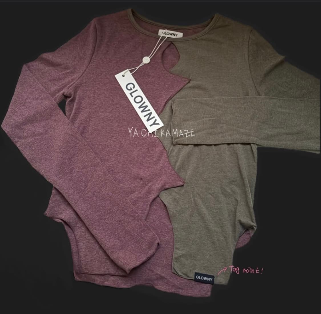 GLOWNY half long sleeve 상품이미지1