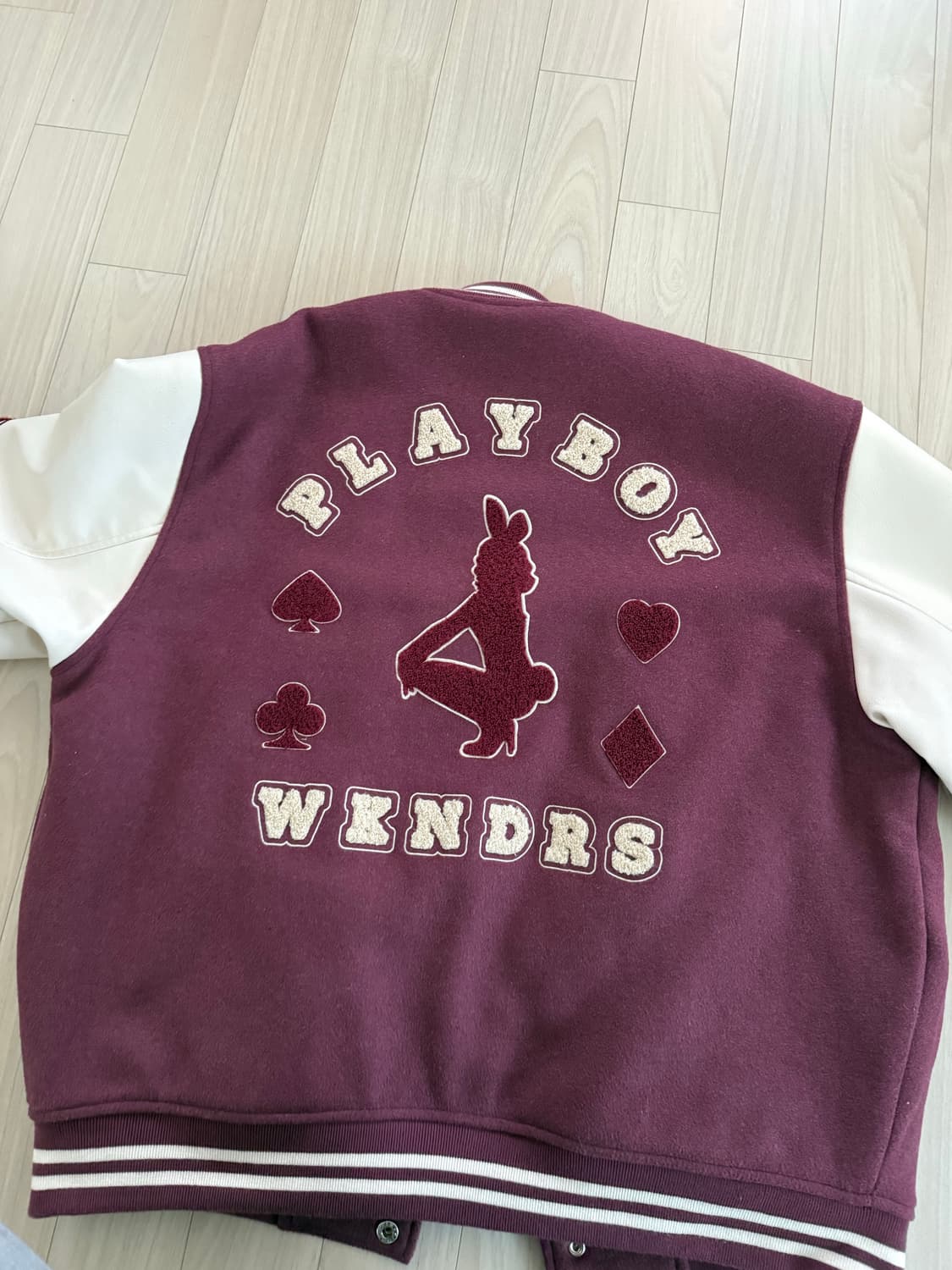 위캔더스 플레이보이 콜라보 바시티 자켓 사이즈 M 상품이미지6