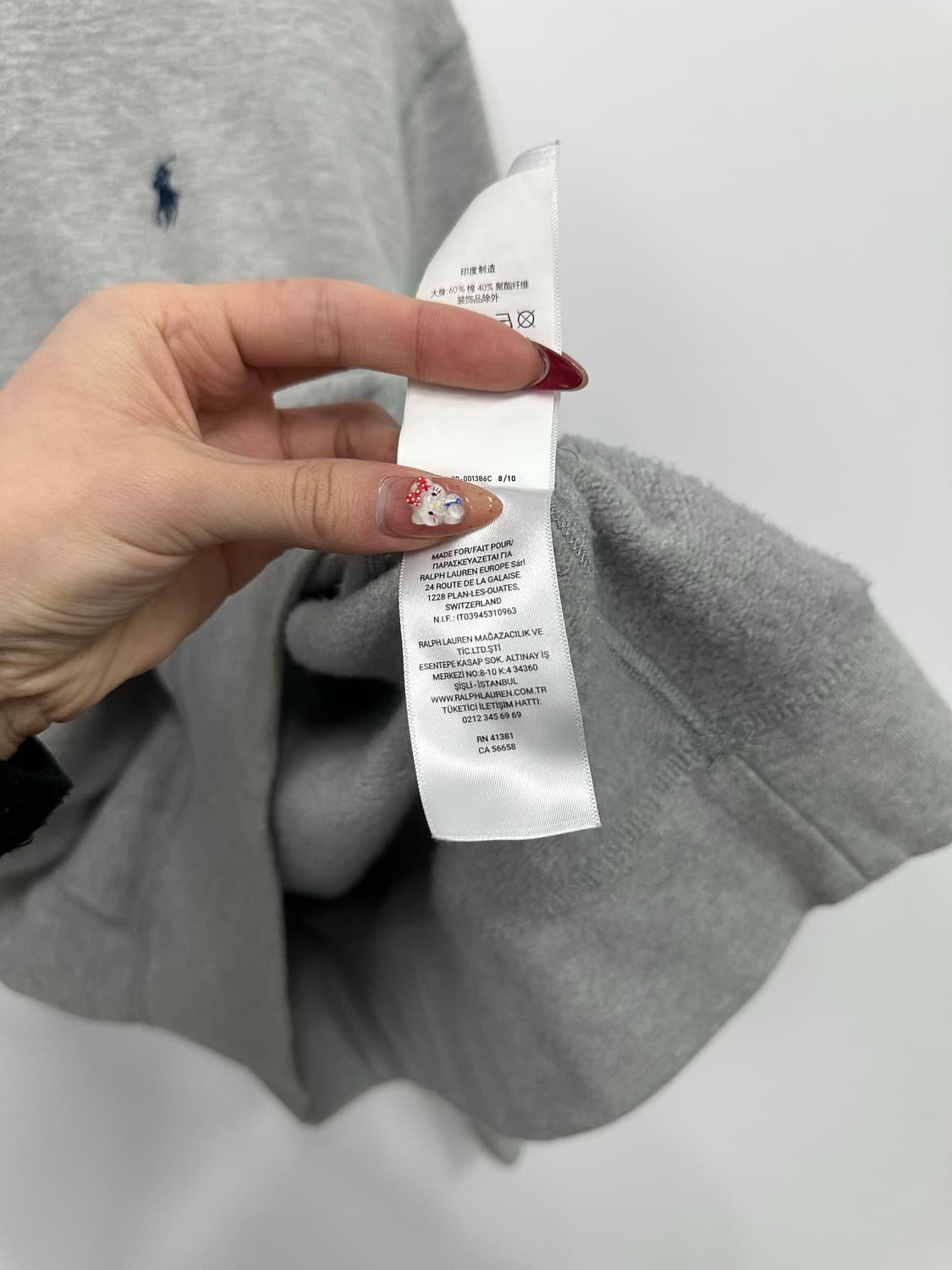 폴로 그레이 맨투맨  상품이미지4