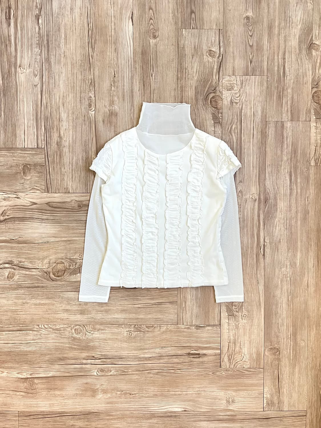 voyage 레이어드 시스루 터틀넥 상품이미지1