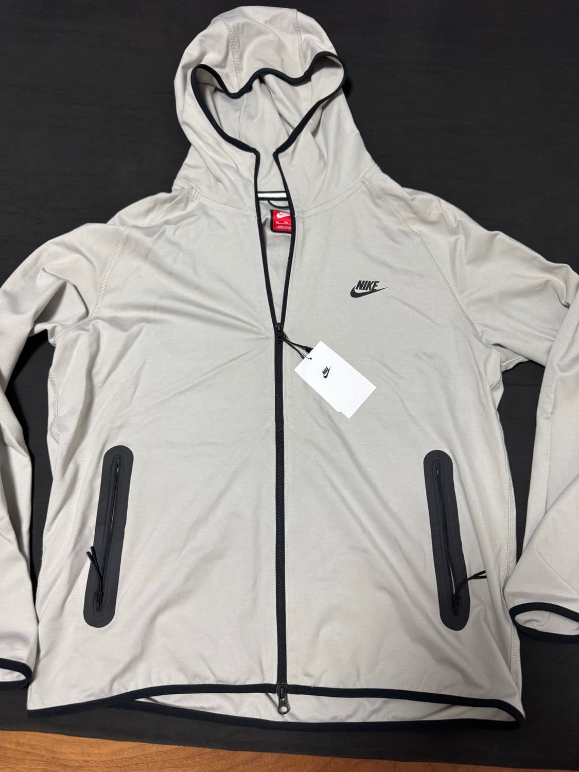 정품새제품 나이키 테크 경량 니트 풀집 후드 2XL 아이언오어 상품이미지1