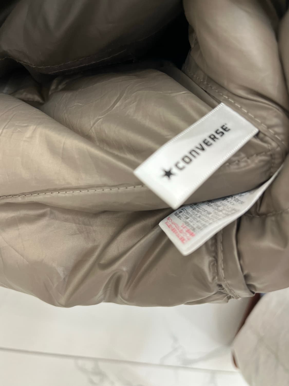 컨버스 브라운 일본빈티지 경랑패딩(L) 상품이미지5