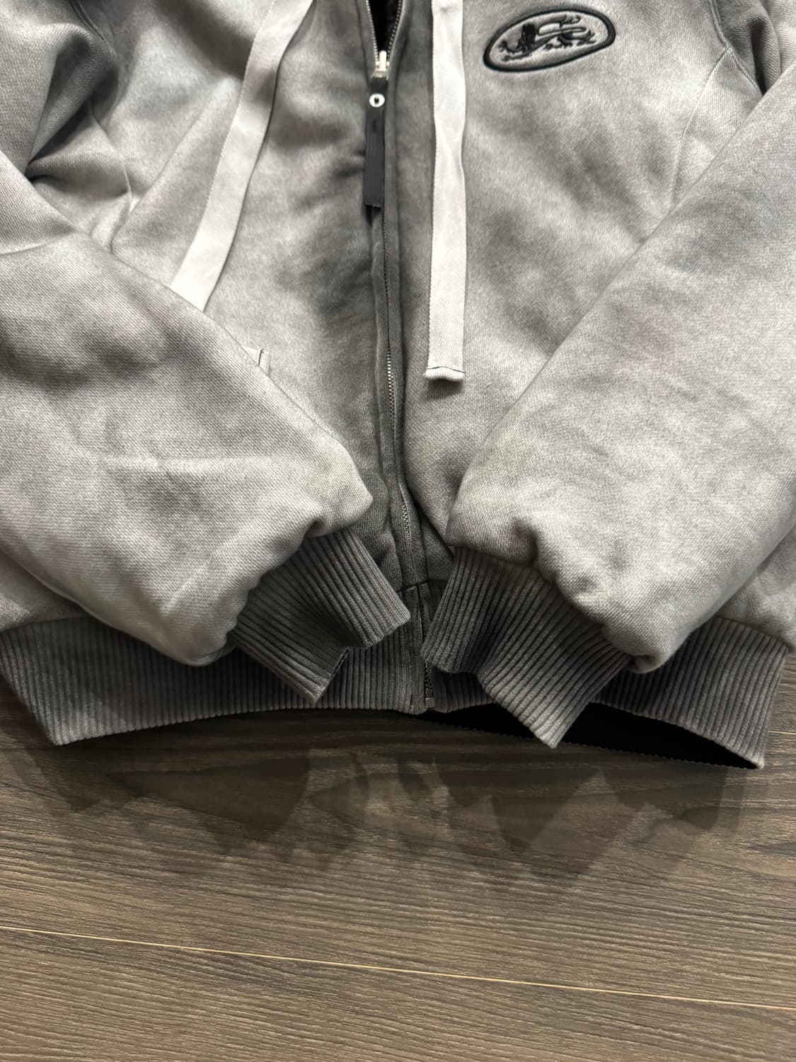 베드 블러드 미스틱11 리버시블 퍼 후드 자켓 - 화이트/블랙 상품이미지9