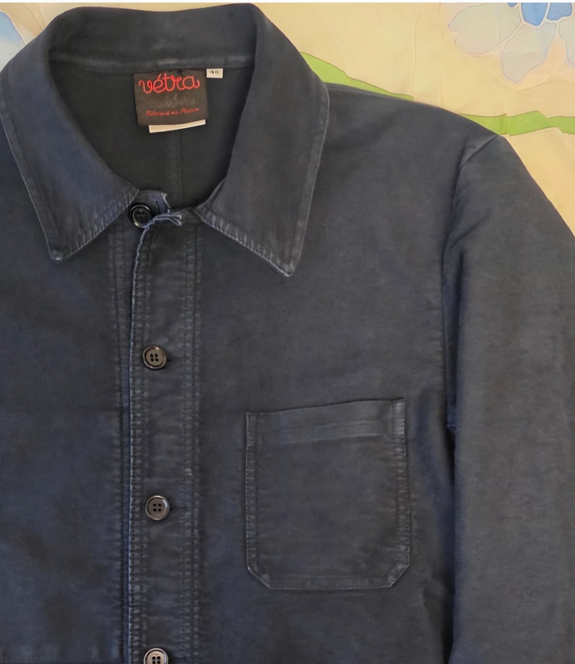 베트라 VETRA 몰스킨 프렌치 워크자켓  블루 (46) 100~105 상품이미지5