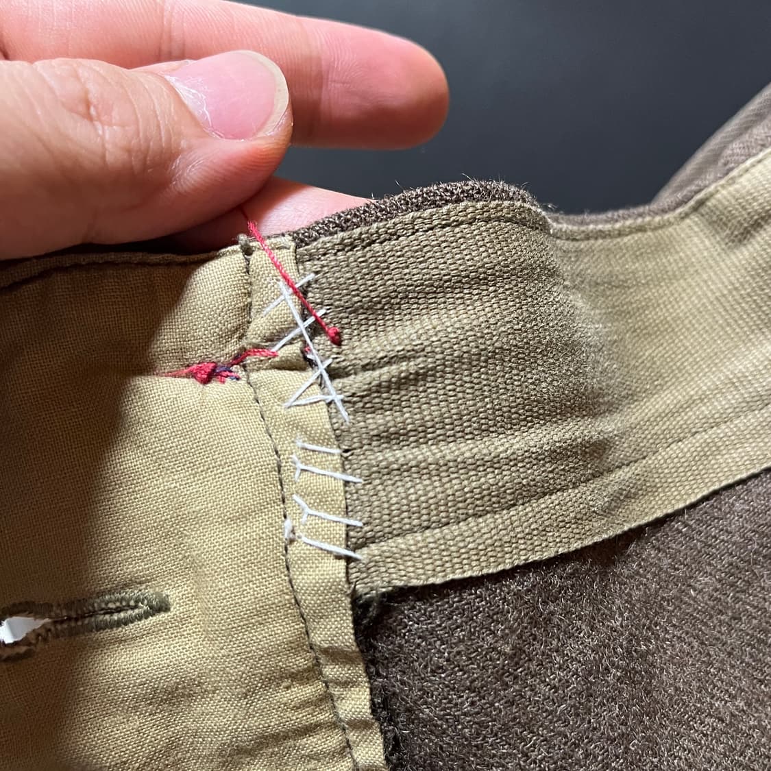 50s 프랑스 오리지널 관급 울 트라우저 상품이미지6