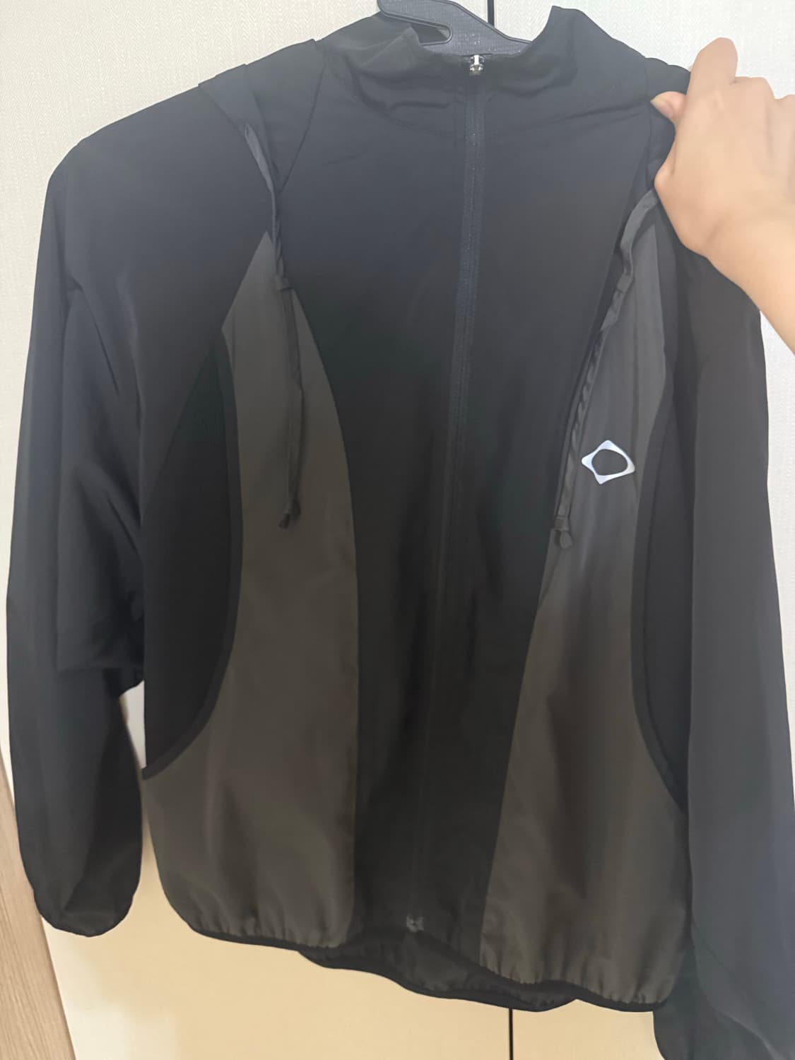 미스치프 FW 컬러블록 윈드브레이커 블랙 미스치프 바람막이 상품이미지2