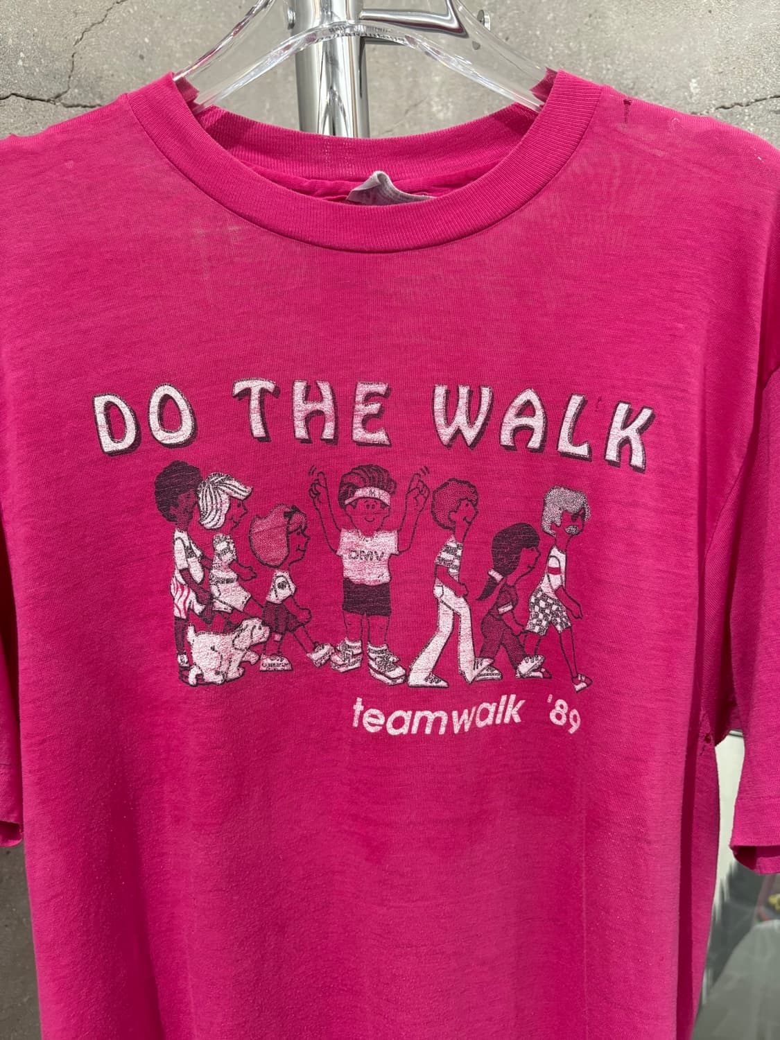 80s 헤인즈 Do the Teamwalk! 자선 행사 티셔츠 상품이미지2
