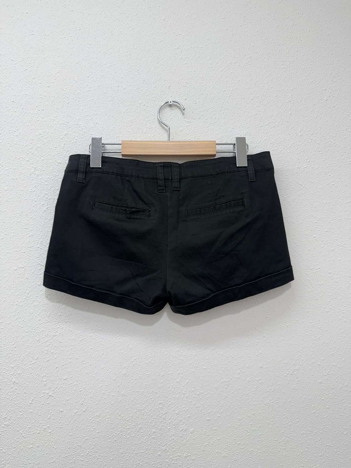 빈티지 Forever 21 블랙 로우라이즈 갸루 숏 팬츠 상품이미지4