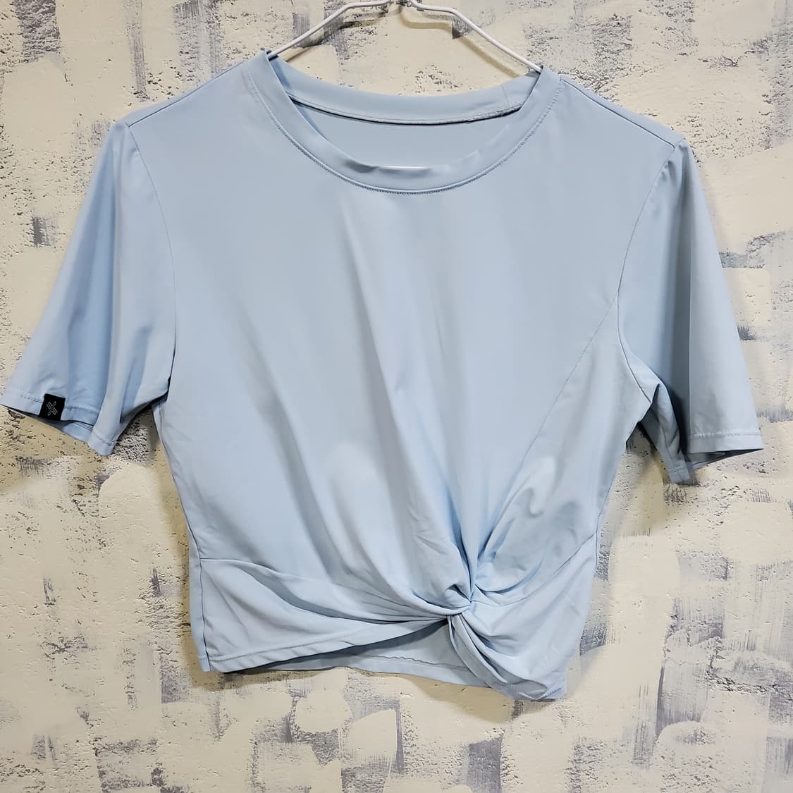 젝시믹스 크롭 매듭 기능성 반팔티  상품이미지1