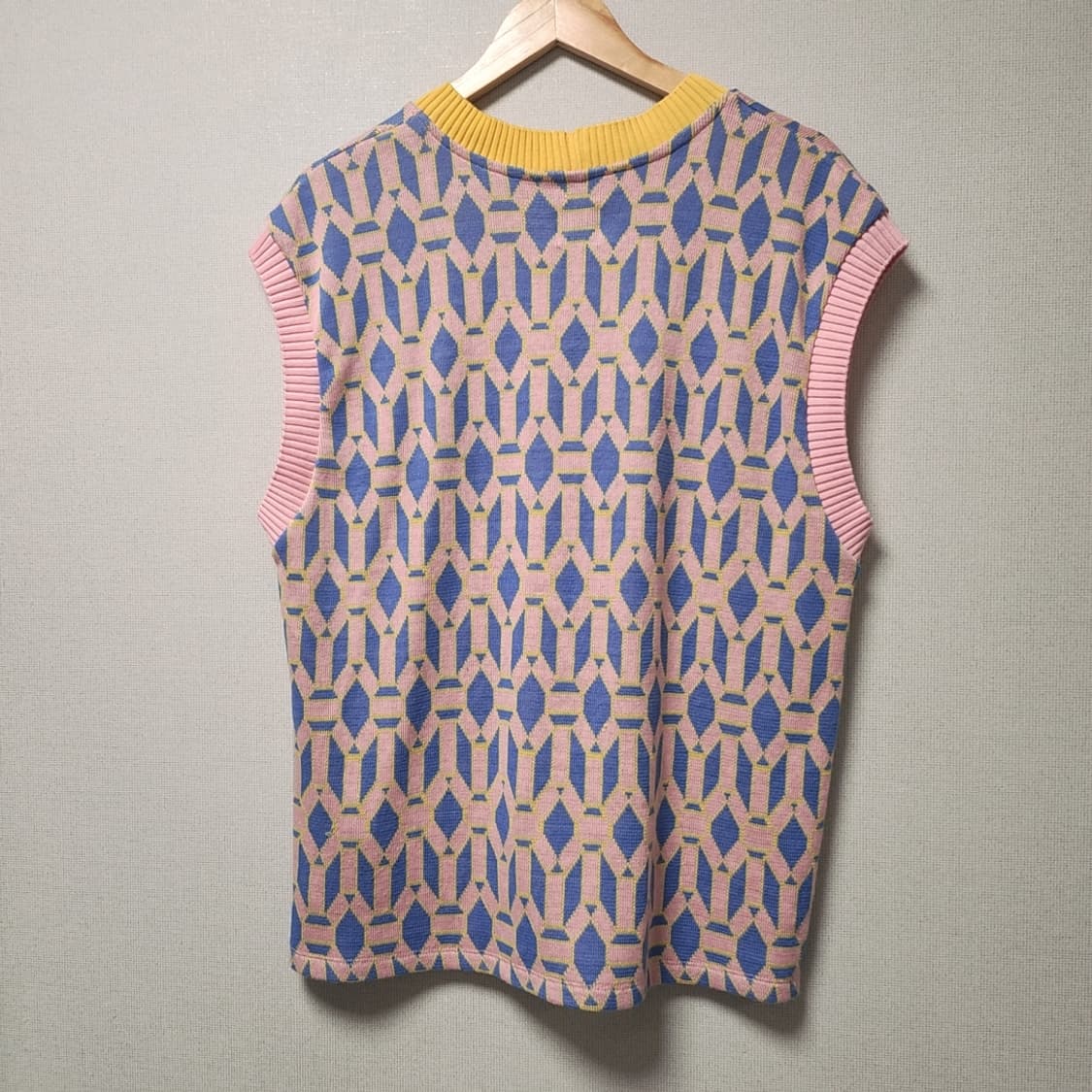 [M] 자라 패턴 니트 조끼 상품이미지2