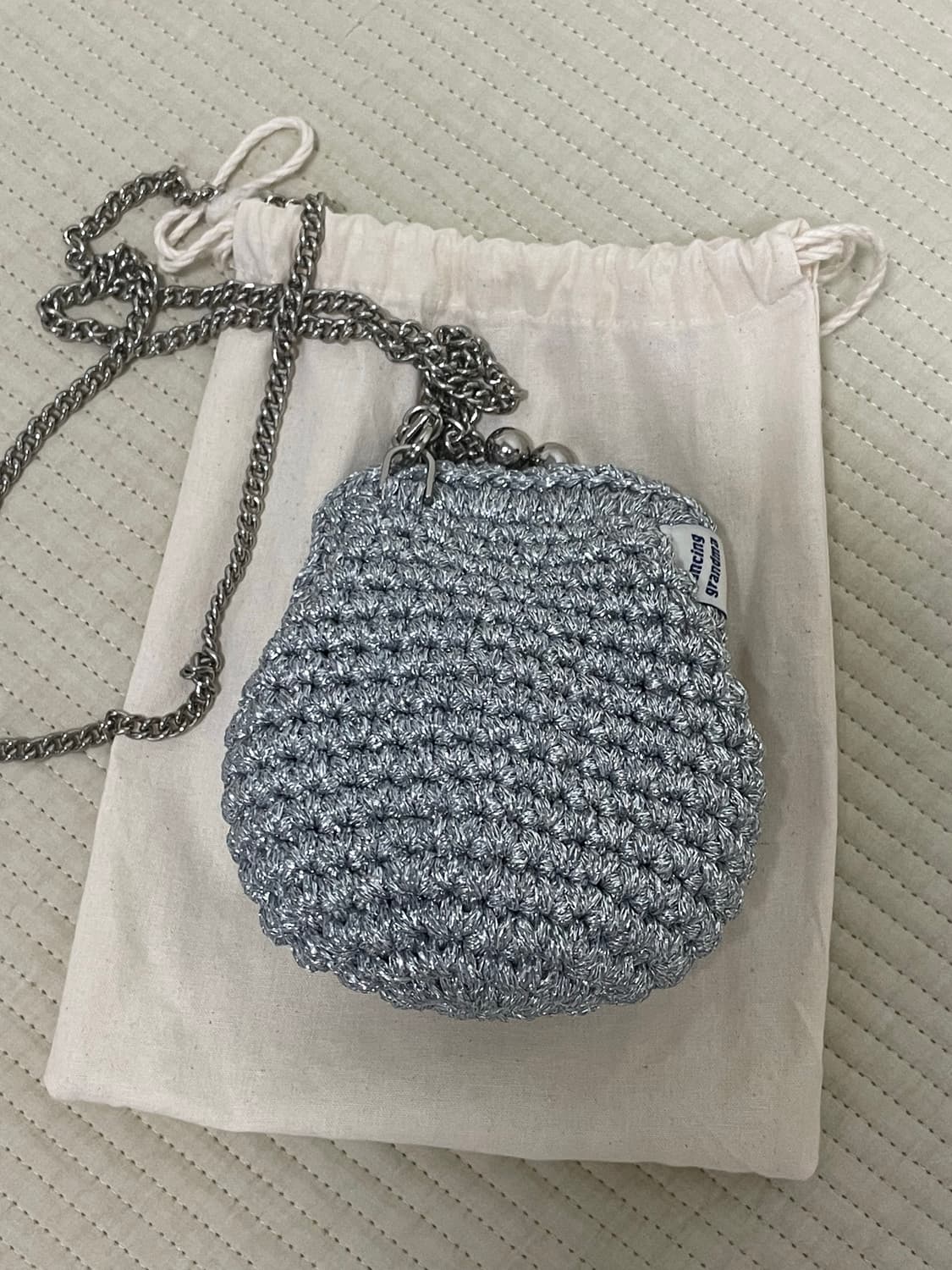 댄싱그랜마 보글백 실버 상품이미지4