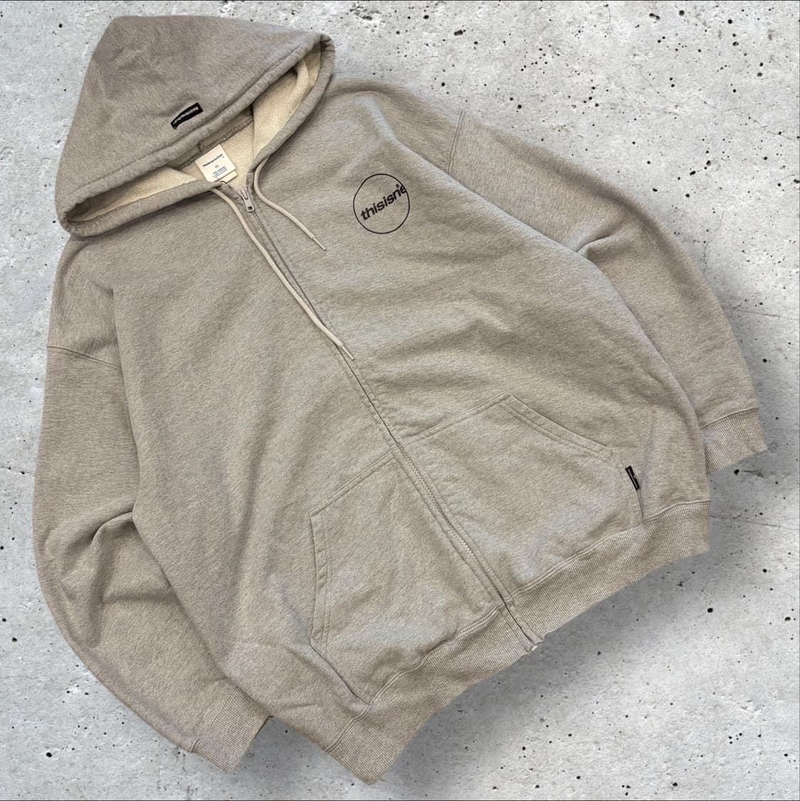 [XL] 디스이즈네버댓 그레이 후드집업 B440 상품이미지1